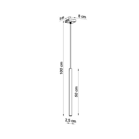 Sollux Lighting Lampa wisząca PASTELO 1 biała