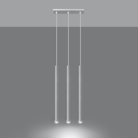 Sollux Lighting Lampa wisząca PASTELO 3 biała