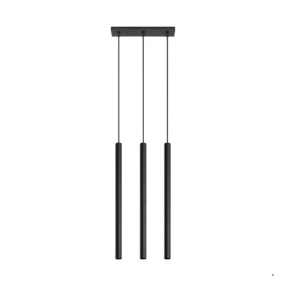 Sollux Lighting Lampa wisząca PASTELO 3 czarna