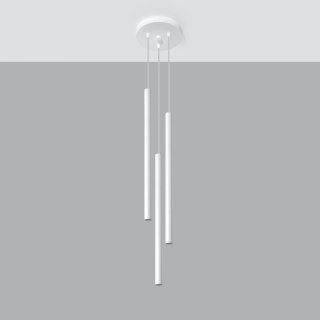 Sollux Lighting Lampa wisząca PASTELO 3P biała