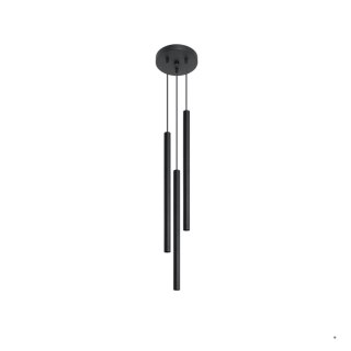 Sollux Lighting Lampa wisząca PASTELO 3P czarna