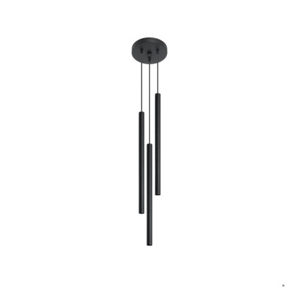 Sollux Lighting Lampa wisząca PASTELO 3P czarna
