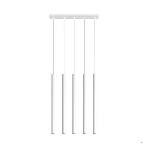 Sollux Lighting Lampa wisząca PASTELO 5 biała