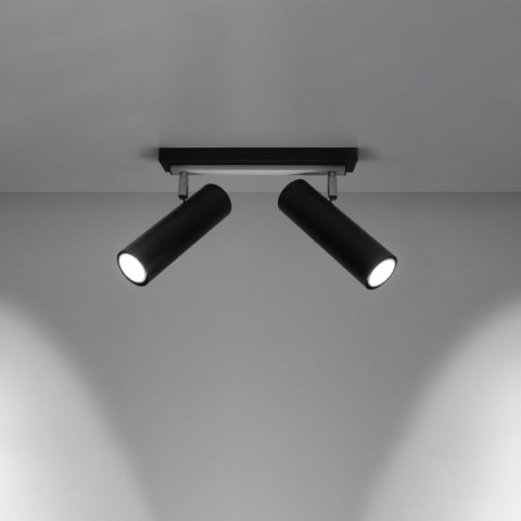 Sollux Lighting Plafon DIREZIONE 2 czarny