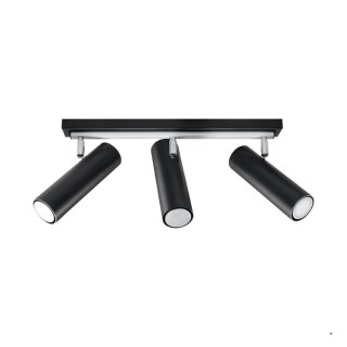 Sollux Lighting Plafon DIREZIONE 3 czarny