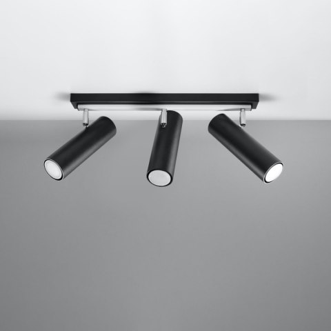 Sollux Lighting Plafon DIREZIONE 3 czarny