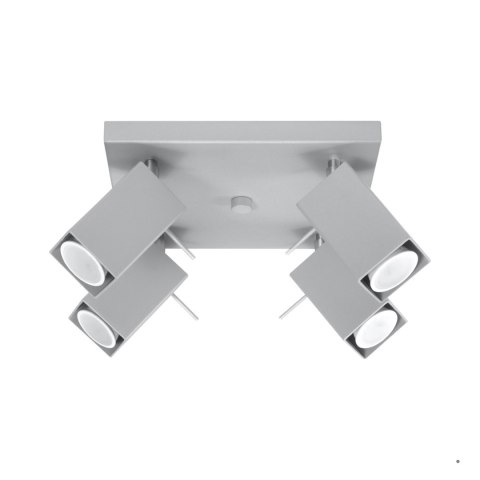 Sollux Lighting Plafon MERIDA 4 szary