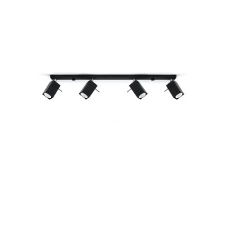 Sollux Lighting Plafon MERIDA 4L czarny