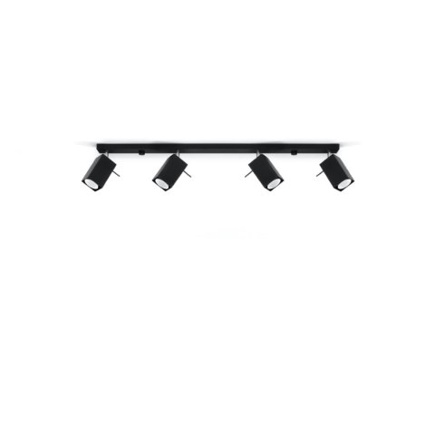 Sollux Lighting Plafon MERIDA 4L czarny