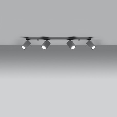 Sollux Lighting Plafon MERIDA 4L szary