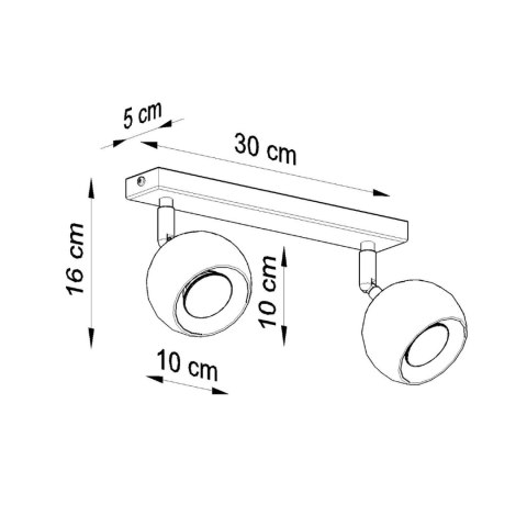Sollux Lighting Plafon OCULARE 2 biały