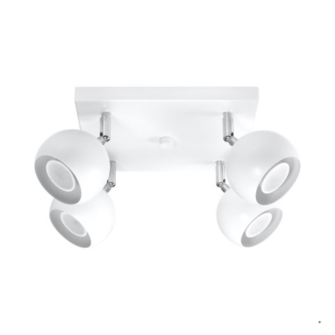 Sollux Lighting Plafon OCULARE 4 biały