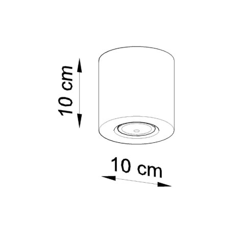 Sollux Lighting Plafon ORBIS beton
