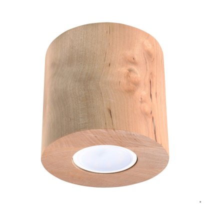 Sollux Lighting Plafon ORBIS naturalne drewno