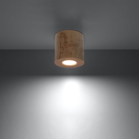 Sollux Lighting Plafon ORBIS naturalne drewno