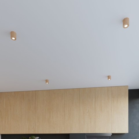 Sollux Lighting Plafon ORBIS naturalne drewno