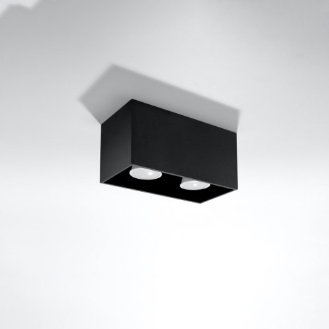 Sollux Lighting Plafon QUAD MAXI czarny