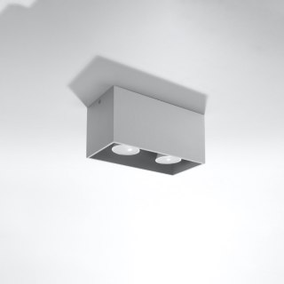 Sollux Lighting Plafon QUAD MAXI szary
