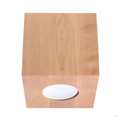 Sollux Lighting Plafon QUAD naturalne drewno