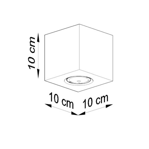 Sollux Lighting Plafon QUAD naturalne drewno