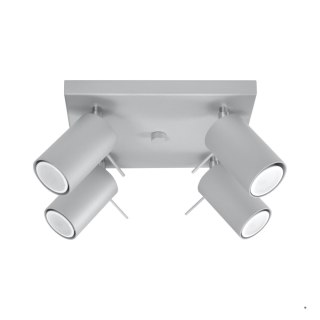 Sollux Lighting Plafon RING 4 szary