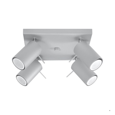 Sollux Lighting Plafon RING 4 szary