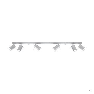 Sollux Lighting Plafon RING 6L szary