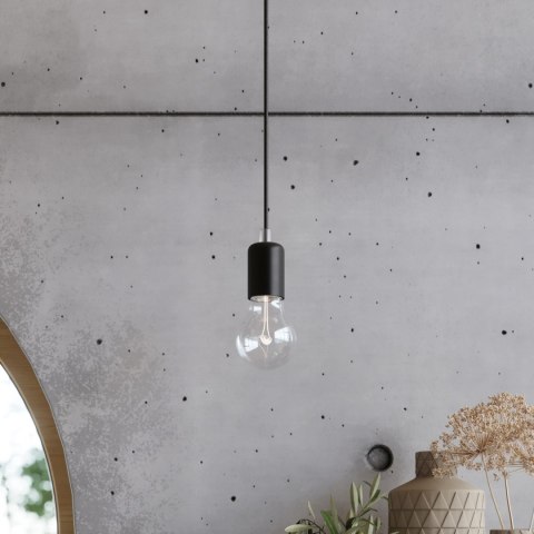 Sollux Lighting Żyrandol EDISON 3 czarny