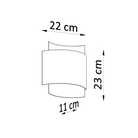 Sollux Lighting Kinkiet IMPACT biały