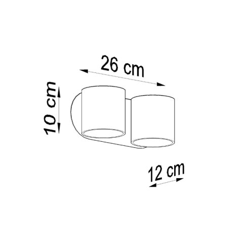 Sollux Lighting Kinkiet ORBIS 2 biały