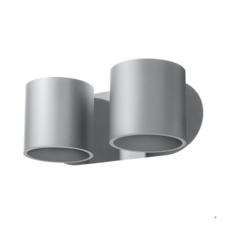 Sollux Lighting Kinkiet ORBIS 2 szary