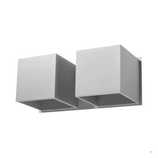 Sollux Lighting Kinkiet QUAD 2 szary