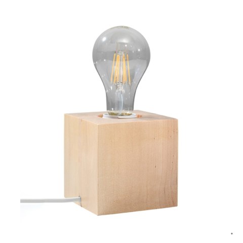 Sollux Lighting Lampa biurkowa ARIZ naturalne drewno