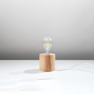 Sollux Lighting Lampa biurkowa SALGADO naturalne drewno