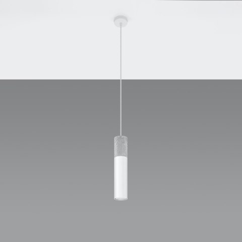 Sollux Lighting Lampa wisząca BORGIO 1 biały