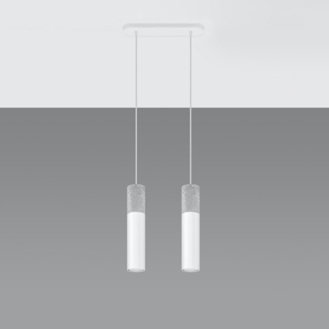 Sollux Lighting Lampa wisząca BORGIO 2 biały