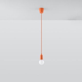 Sollux Lighting Lampa wisząca DIEGO 1 pomarańczowy