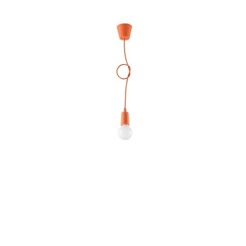Sollux Lighting Lampa wisząca DIEGO 1 pomarańczowy