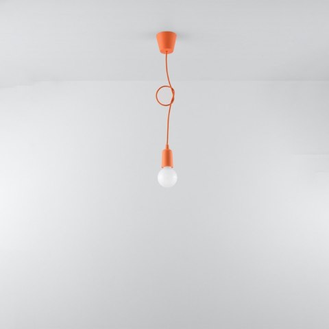 Sollux Lighting Lampa wisząca DIEGO 1 pomarańczowy
