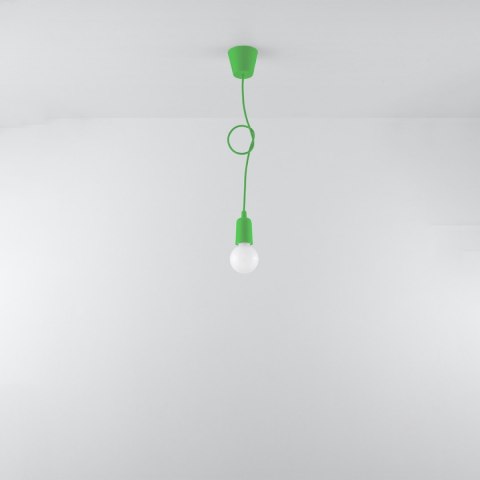 Sollux Lighting Lampa wisząca DIEGO 1 zielony