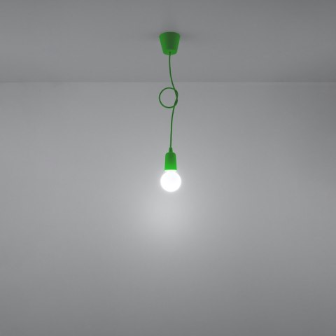 Sollux Lighting Lampa wisząca DIEGO 1 zielony