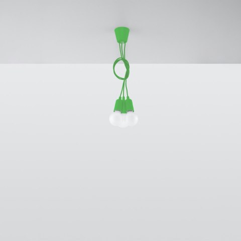 Sollux Lighting Lampa wisząca DIEGO 3 zielony