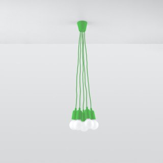 Sollux Lighting Lampa wisząca DIEGO 5 zielony