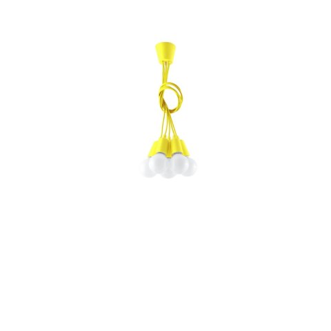 Sollux Lighting Lampa wisząca DIEGO 5 żółta