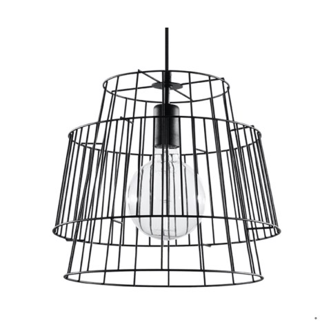 Sollux Lighting Lampa wisząca GATE czarny