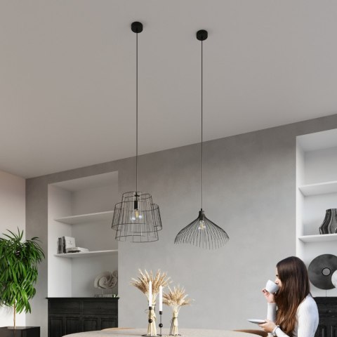 Sollux Lighting Lampa wisząca GATE czarny