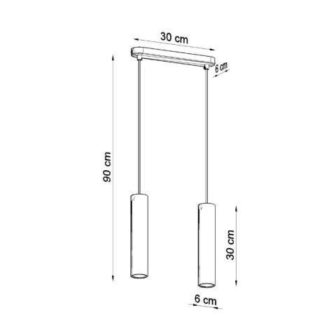 Sollux Lighting Lampa wisząca LUVO 2