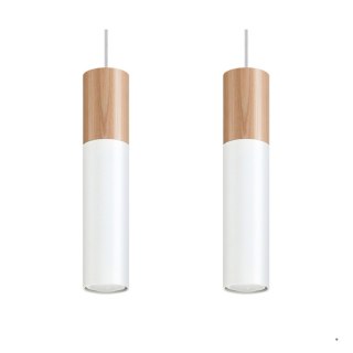 Sollux Lighting Lampa wisząca PABLO 2 biała