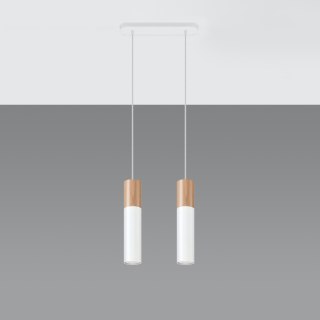 Sollux Lighting Lampa wisząca PABLO 2 biała