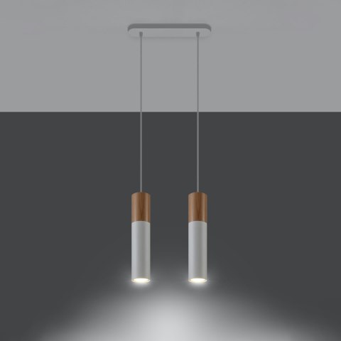 Sollux Lighting Lampa wisząca PABLO 2 biała